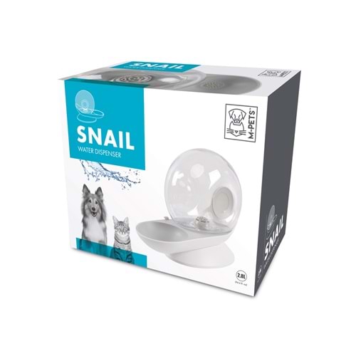 60500599 M-PETS SNAIL HAZNELİ SU KABI WHİTE 2800ML