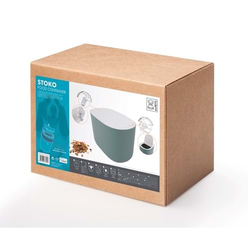 60501399 M-PETS STOKO GREEN 6KG MAMA SAKLAMA KOVASI