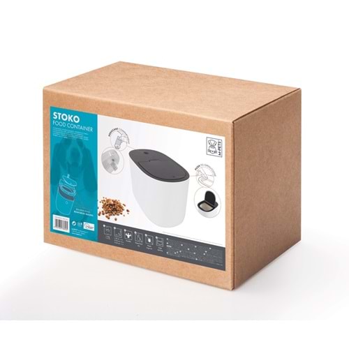 60501499 M-PETS STOKO WHITE 6KG MAMA SAKLAMA KOVASI