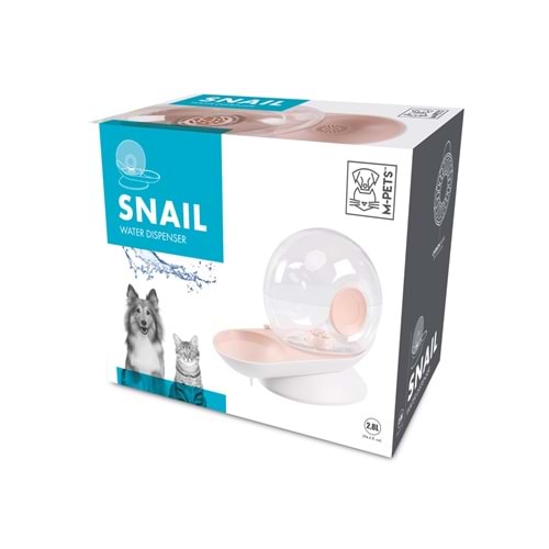60501599 M-PETS SNAIL HAZNELİ SU KABI PİNK 2800ML
