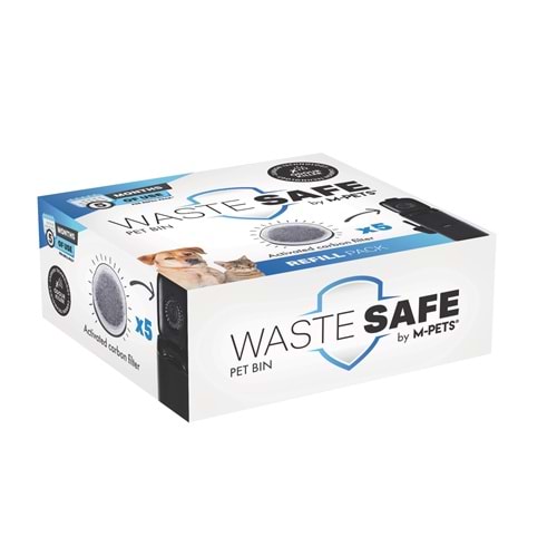 60568899 M-PETS WASTE SAFE DIŞKI KUTUSU YEDEK CARBON FİLTRE 5Lİ