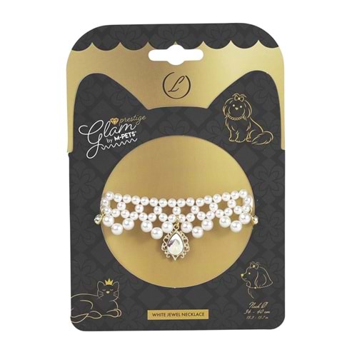 60802299 M-PETS GLAM PRESTİGE AKSESUAR WHİTE JEWEL (L)