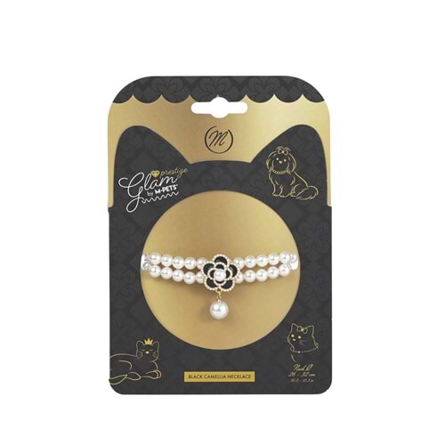 60802999 M-PETS GLAM PRESTİGE AKSESUAR BLACK CAMELLİA (M)