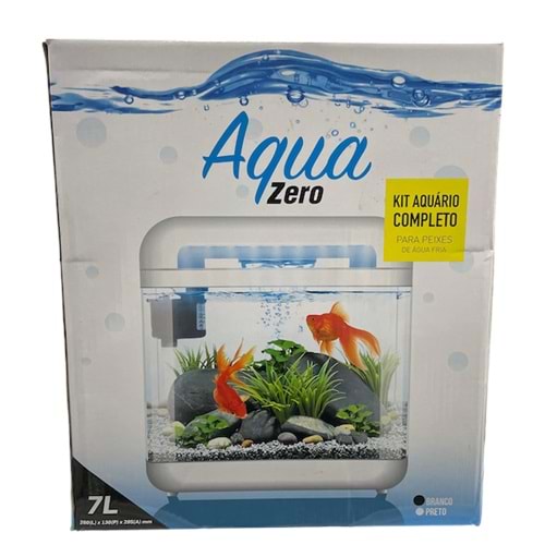 AQUA ZERO ES-260 NANO WATERFALL FİLTRELİ DEKORATİF AKVARYUM 7L WHİTE