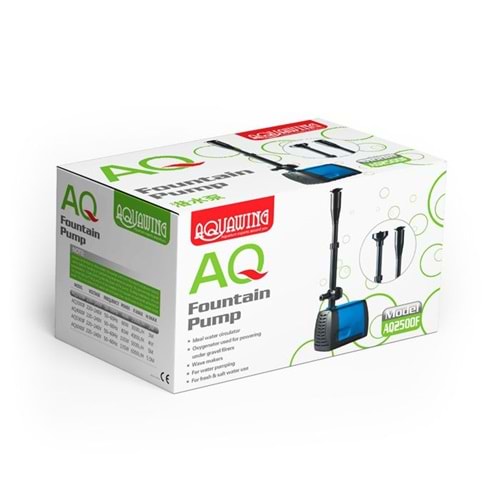 AQ2500F-AQUAWING SUMP MOTORU+FOUNTAİN KİT 40W 2000L/H