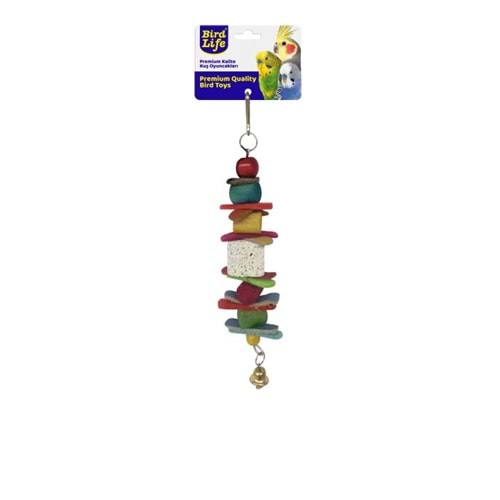 BRD1045-BİRDLİFE KUŞ OYUNCAĞI GÖKKUŞAĞI TAŞLI 6LI PAKET