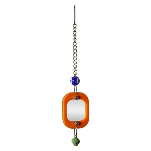 BRD1075-BİRDLİFE KUŞ OYUNCAĞI AKRİLİK ÇERÇEVELİ AYNALI KÜÇÜK 6LI