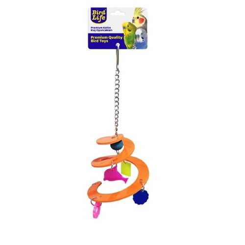 BRD1099-BİRDLİFE KUŞ OYUNCAĞI AKRİLİK SPİRAL SARKAÇ 6LI