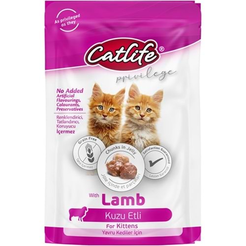 CLFW-22 CATLİFE KİTTEN KUZU ETLİ POUCH 85GR 24LÜ