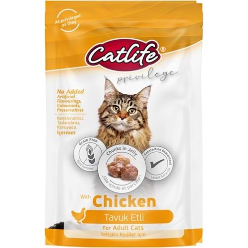 CLFW-23 CATLİFE TAVUK ETLİ POUCH 85GR 24LÜ
