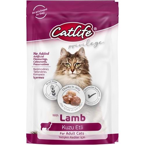 CLFW-24 CATLİFE KUZU ETLİ POUCH 85GR 24LÜ