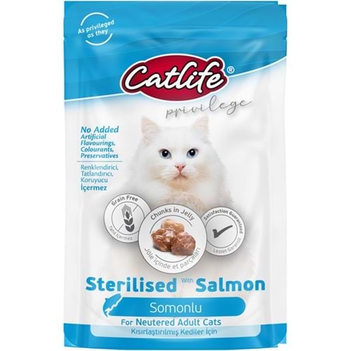 CLFW-28 CATLİFE SOMONLU STERİLİSED POUCH 85GR 24LÜ