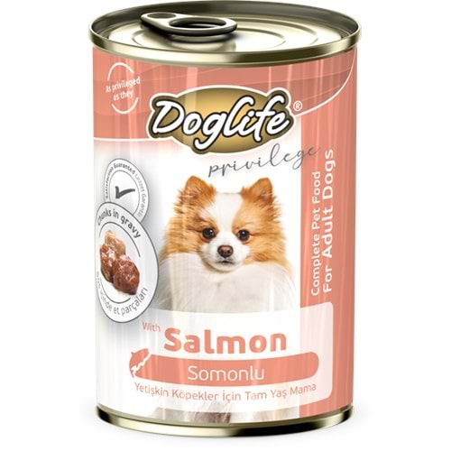 DLF14-DOGLİFE SOMONLU KÖPEK KONSERVE 400GR 12Lİ