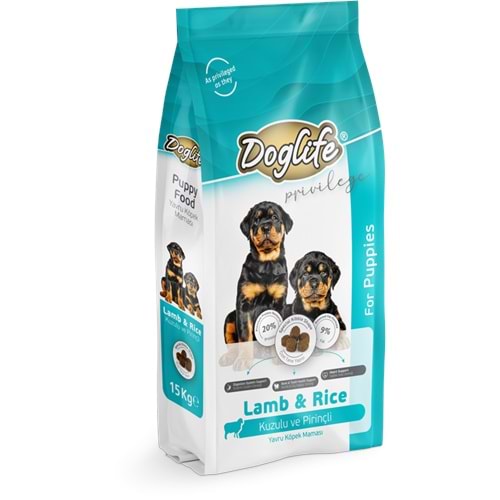 DLFD01-DOGLİFE KUZUETLİ YAVRU KÖPEK MAMASI 15+1KG