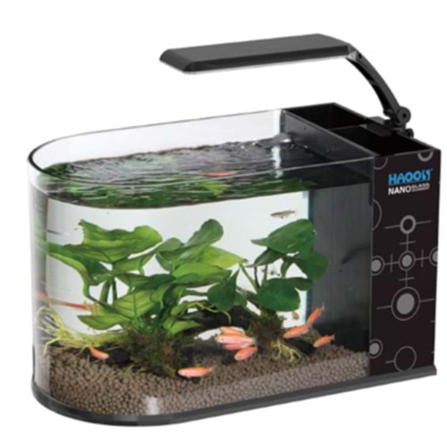 LOMAS BULLET NANO 36 LED AYDINLATMALI NANO AKVARYUM 12L BLACK