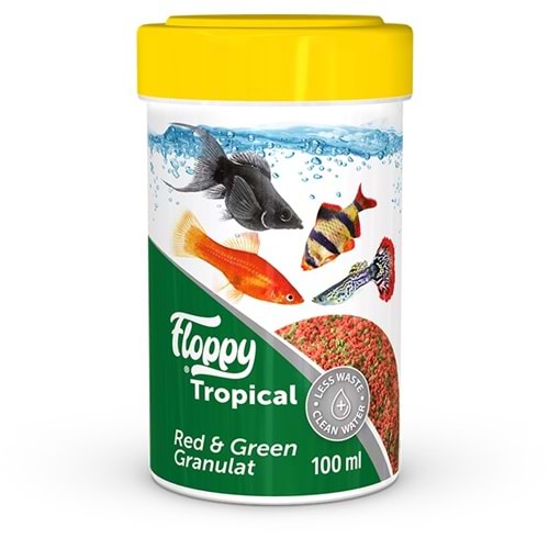 FLP004-FLOPPY TROPICAL RED&GREEN GRANULAT 100ML