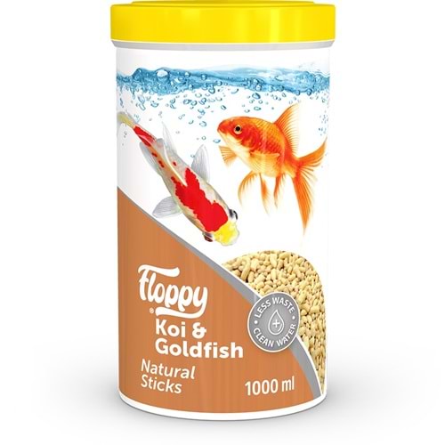 FLP034-FLOPPY KOI&GOLDFISH NATURAL STICKS 1L