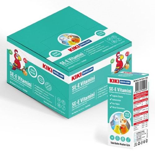 KB107-KIKI EXCELLENT KUŞ SE-E VİTAMİNİ 25ML 16LI