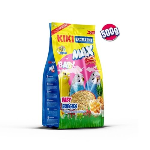 KB303-KIKI EXCELLENT YAVRU MUHABBET KUŞU YEMİ 500GR 12Lİ