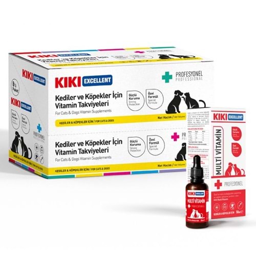 KCD102-KIKI EXCELLENT KEDİ ve KÖPEKLER İÇİN MULTİVİTAMİN ŞURUP 50ML