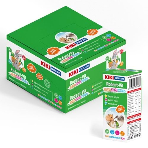 KG101-KIKI EXCELLENT TAVŞAN GİNEPİG HAMSTER VİTAMİNİ 25ML 16LI