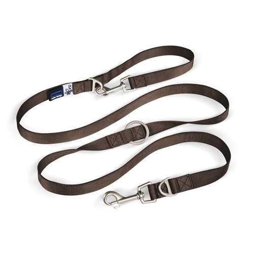 SU1798-CURLI ADJUSTABLE LEASH NYLON BROWN L