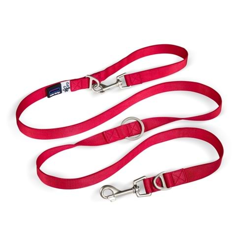 SU1800-CURLI ADJUSTABLE LEASH NYLON RED M