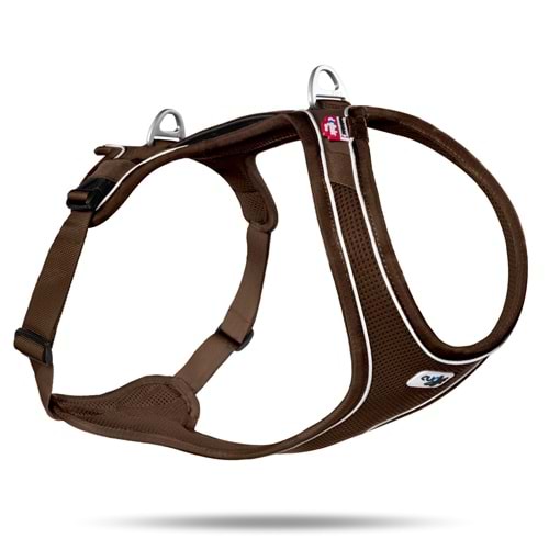 SU2257-CURLI BELKA COMFORT HARNESS BROWN S