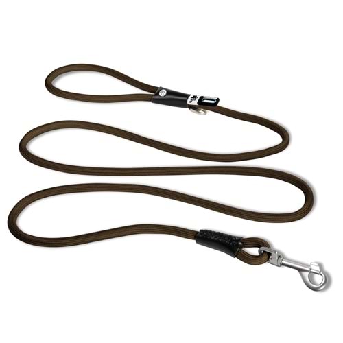 SU2624-CURLI STRETCH COMFORT LEASH BROWN L
