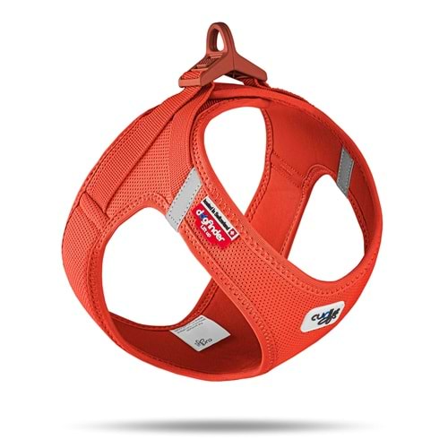 SU2829-CURLI VEST HARNESS CURLI CLASP AIR-MESH SUN ORANGE 3XS