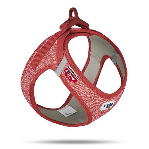 SU3035-CURLI VEST HARNESS MERINO CURLI CLASP RED XL