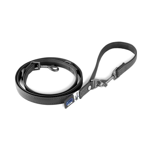 PN3156-CURLI APPLE LEATHER LEASH BLACK L