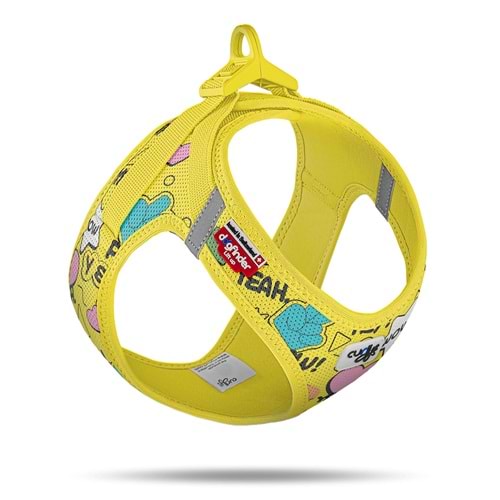 PN3502-VEST HARNESS CURLI CLASP AIR-MESH LE25 COMIC YELLOW L