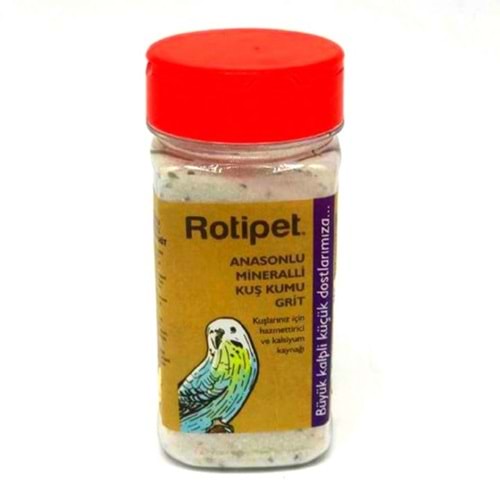 ROTİPET ANASONLU MİNERALLİ KUŞ KUMU GRİT 300GR