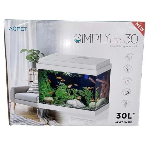 HAQOS SIMPLY LED 30 AKVARYUM 30L BLACK