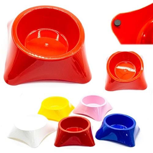 07278-DOGLİFE YUVARLAK MAMA KABI MİX COLOR 12Lİ PAKET 8X15CM