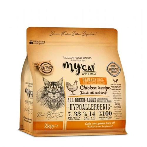 MYCAT URINARY TAVUKLU YETİŞKİN KEDİ MAMASI 2KG