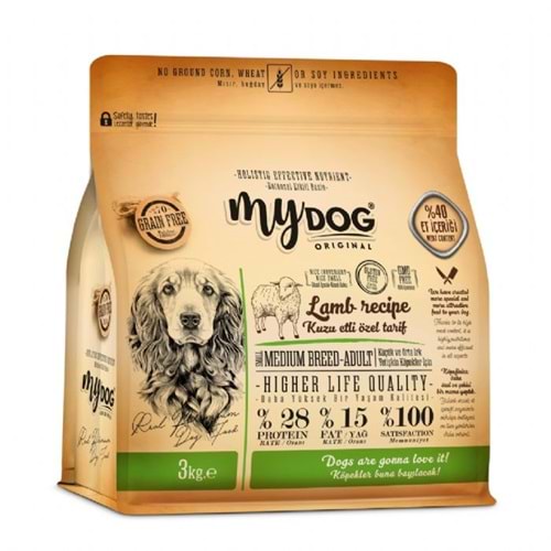 MYDOG KUZUETLİ YETİŞKİN KÖPEK MAMASI 3KG