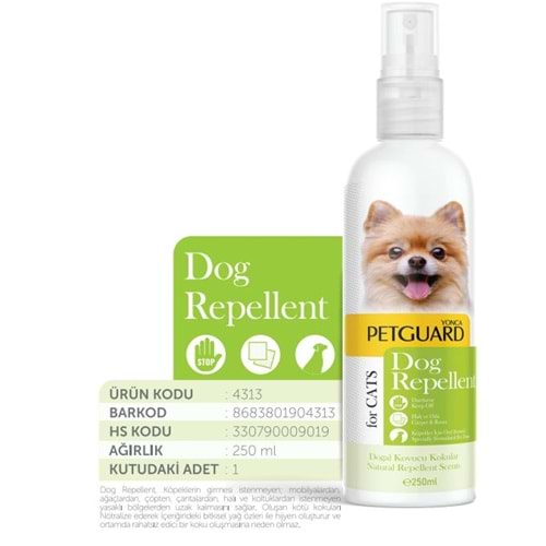 YNC-4313 PETGUARD DOG REPELLENT KÖPEKLER İÇİN MEKAN UZAKLAŞTIRICISI 250ML