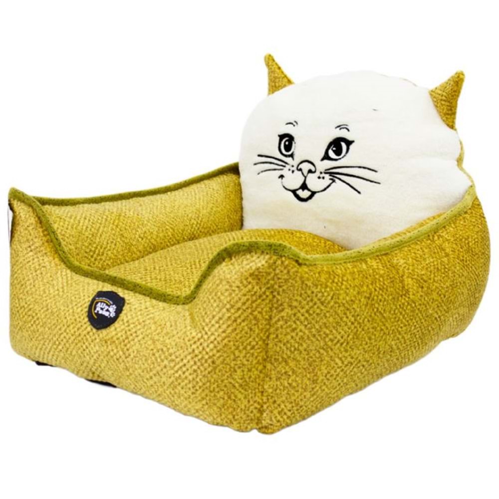 10303-ALLY PAWS KEDİ KAFALI YATAK