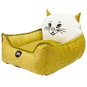 10303-ALLY PAWS KEDİ KAFALI YATAK