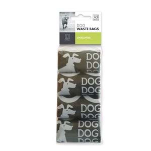 10100208 M-PETS DIŞKI POŞETİ 15 YAPRAK DESENLİ 4LÜ PAKET