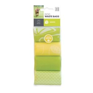 10100303 M-PETS DIŞKI POŞETİ 15 YAPRAK LİMON KOKULU 8Lİ PAKET