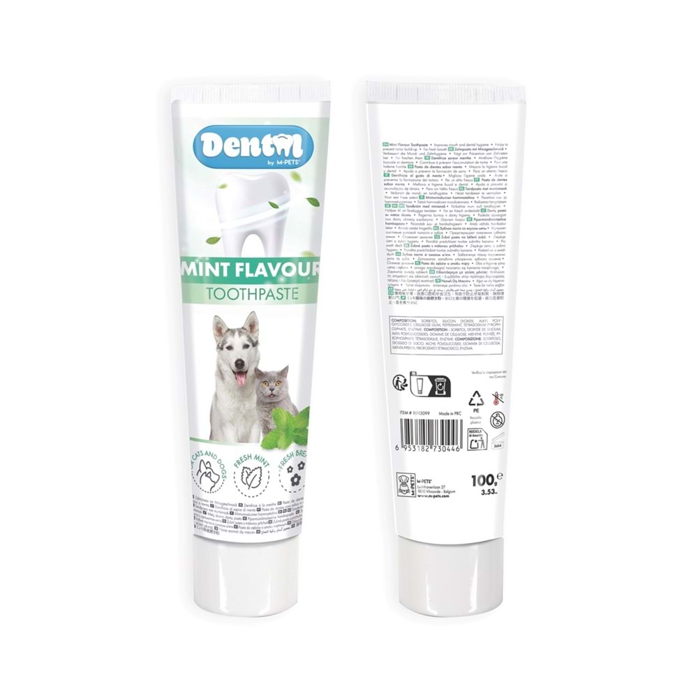 10113099 M-PETS KÖPEKLER İÇİN NANELİ DİŞ MACUNU 100GRX12Lİ SET