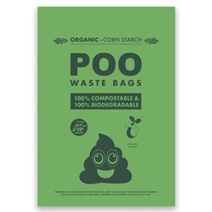 10115908 M-PETS POO DIŞKI POŞETİ 15 YAPRAK ORGANIC 4LÜ PAKET