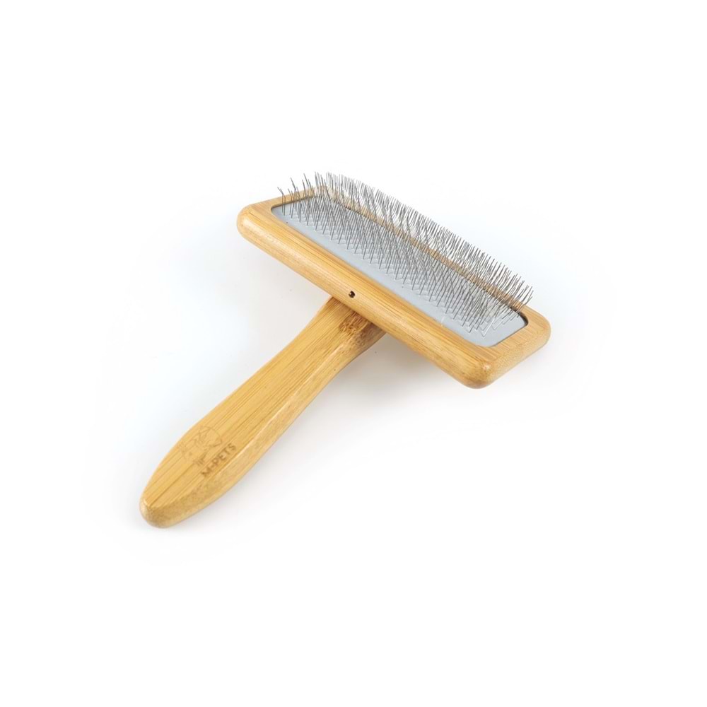 10119399 M-PETS BAMBOO İNCE TELLİ FIRÇA (L)