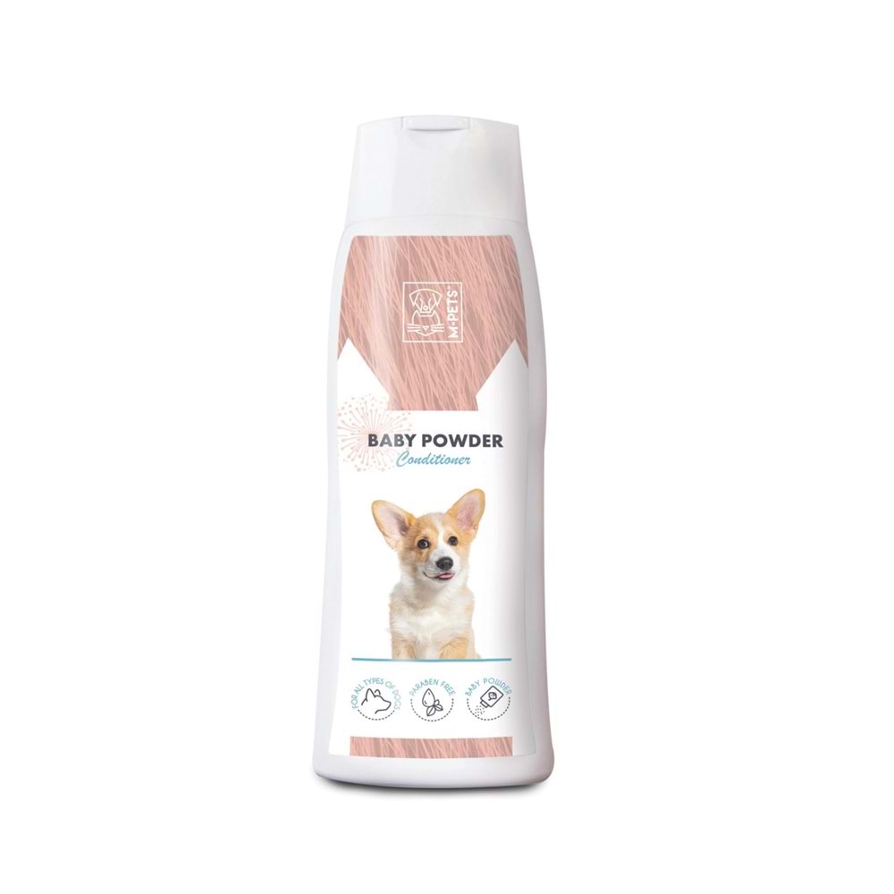 10120299 M-PETS DOG CONDITIONER BABY POWDER 250ML