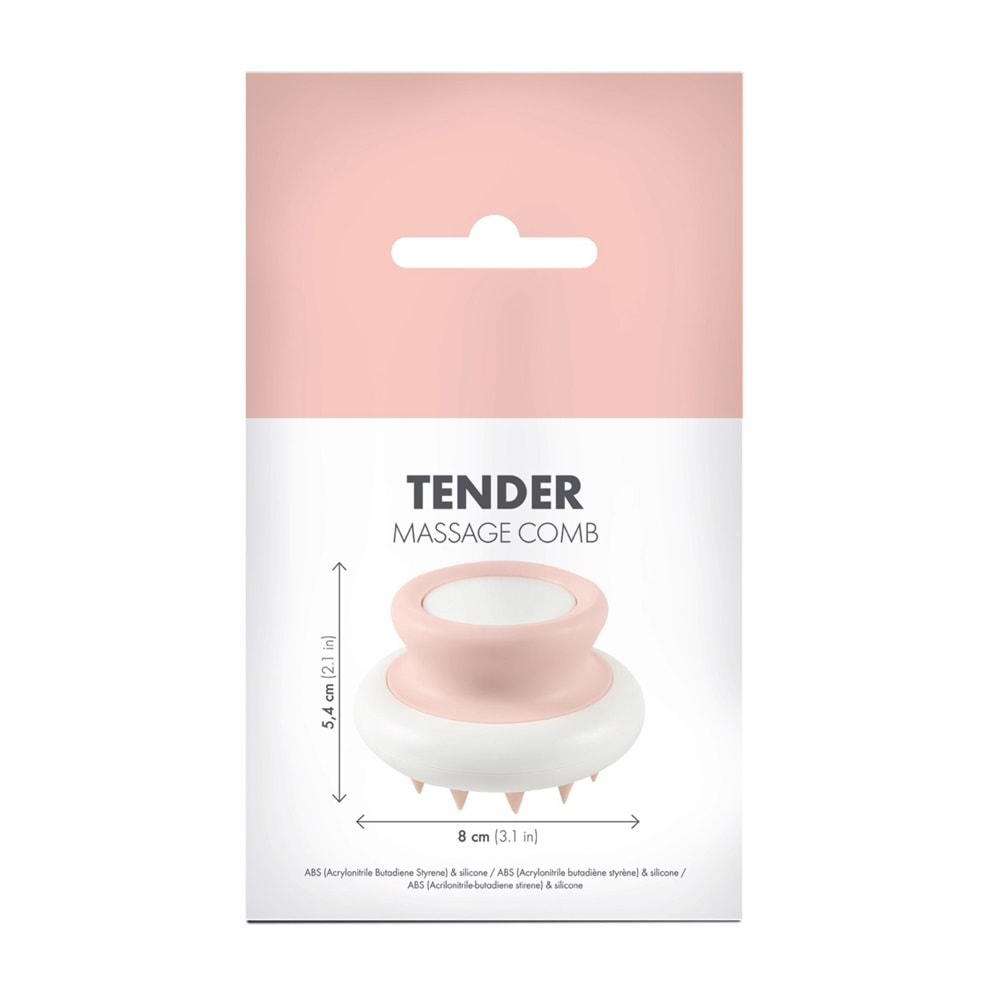 10122099 M-PETS TENDER DİKEN UCLU MASAJ FIRÇASI PİNK