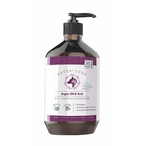 10123799 M-PETS NATURLUXE DOG SHAMPOO & CONDITIONER ARGAN OIL & ACAI 500ML
