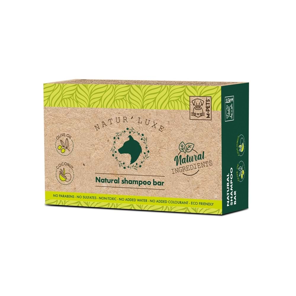 10123899 M-PETS NATURLUXE DOG SHAMPOO BAR 12Lİ 100GR
